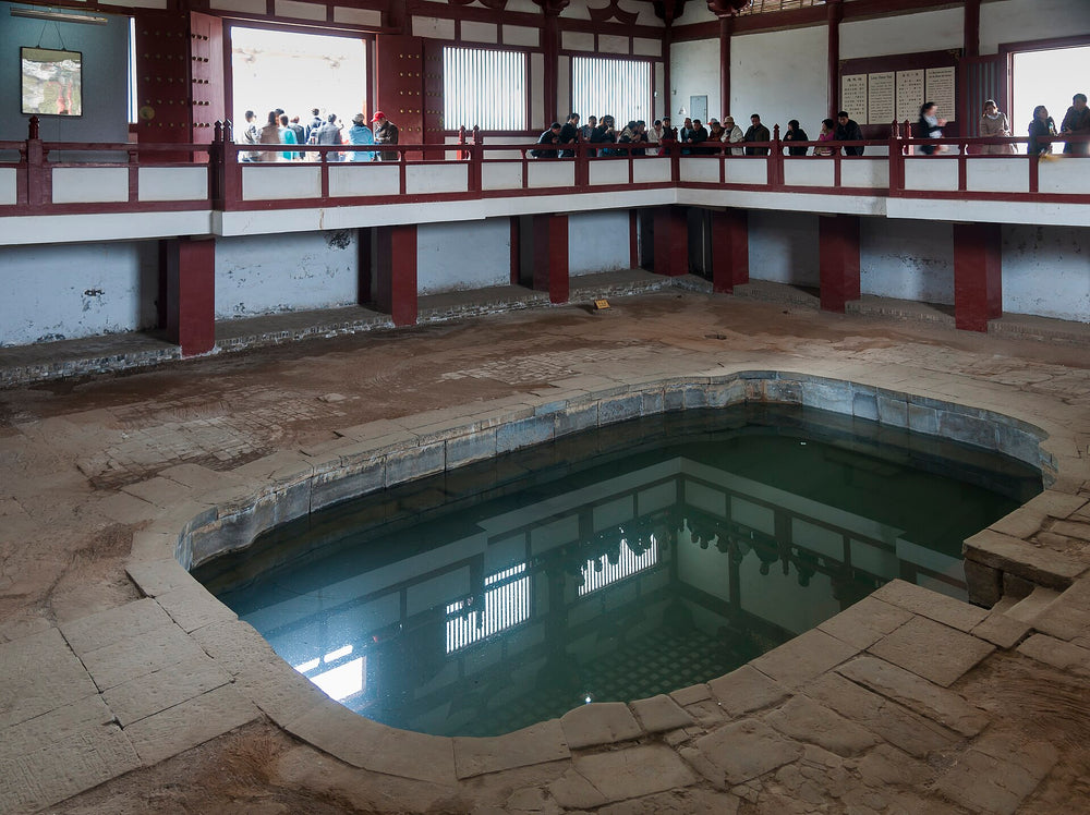 The Lotus Pool in the bathing hall at Huaqing Pool